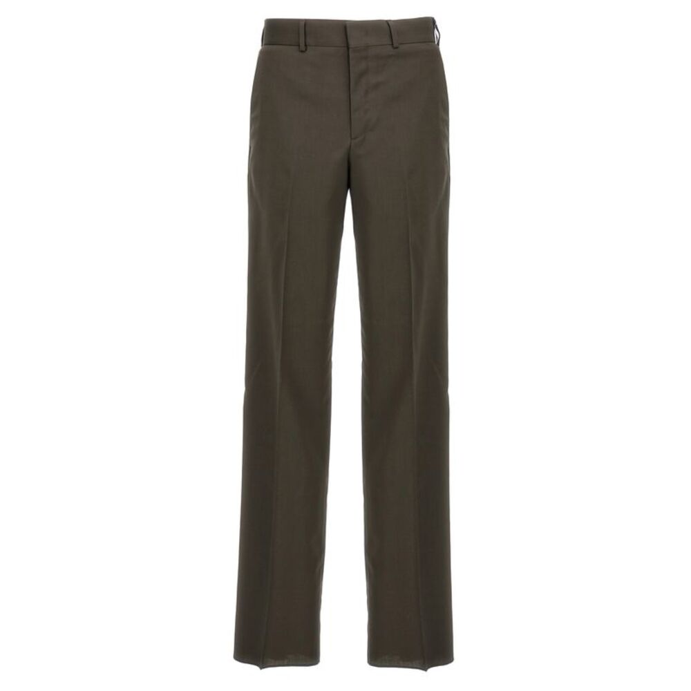 Fendi Bicolor Wool Dress Men's Pants